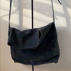 Cute suede navy bag!!